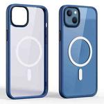 For iPhone 14 Ming Shield Series Magsafe Magnetic Phone Case (Blue)