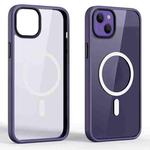 For iPhone 14 Plus Ming Shield Series Magsafe Magnetic Phone Case (Purple)