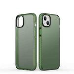 For iPhone 14 Dunjia Series TPU + PC Shockproof Phone Case (Dark Green)