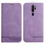 For OPPO A5 2020 Strong Magnetic Leather Case(Purple)