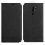 For OPPO A5 2020 Strong Magnetic Leather Case(Black)