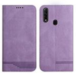For OPPO A8 Strong Magnetic Leather Case(Purple)
