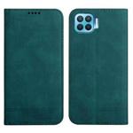 For OPPO A73 2020 / F17 Strong Magnetic Leather Case(Green)
