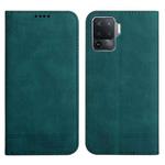 For OPPO A94 4G Strong Magnetic Leather Case(Green)