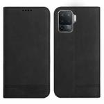 For OPPO A94 4G Strong Magnetic Leather Case(Black)