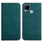 For Realme C12 / C15 Strong Magnetic Leather Case(Green)