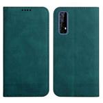 For Realme 7 4G Strong Magnetic Leather Case(Green)