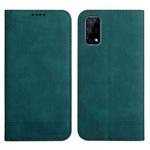 For Realme 7 5G Strong Magnetic Leather Case(Green)