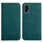 For Realme 7 Pro Strong Magnetic Leather Case(Green)