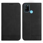 For Realme 7i Strong Magnetic Leather Case(Black)