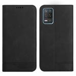 For Realme 8 5G Strong Magnetic Leather Case(Black)