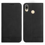 For Huawei P20 Lite Strong Magnetic Leather Case(Black)