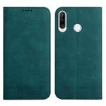 For Huawei P30 Lite Strong Magnetic Leather Case(Green)