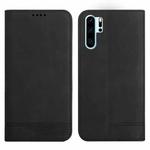 For Huawei P30 Pro Strong Magnetic Leather Case(Black)