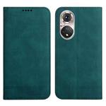 For Huawei P50 Pro Strong Magnetic Leather Case(Green)