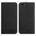 For Huawei Y5 2018 Strong Magnetic Leather Case(Black)
