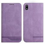 For Huawei Y5 2019 Strong Magnetic Leather Case(Purple)