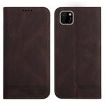 For Huawei Y5p 2020 Strong Magnetic Leather Case(Brown)