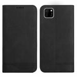 For Huawei Y5p 2020 Strong Magnetic Leather Case(Black)