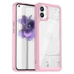 For Nothing Phone 1 Colorful Series Acrylic + TPU Phone Case(Pink)