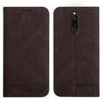 For Xiaomi Redmi 8 / 8A Strong Magnetic Leather Case(Brown)