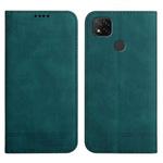 For Xiaomi Redmi 9C Strong Magnetic Leather Case(Green)