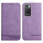 For Xiaomi Redmi 10 Strong Magnetic Leather Case(Purple)