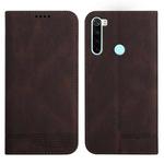 For Xiaomi Redmi Note 8 Strong Magnetic Leather Case(Brown)