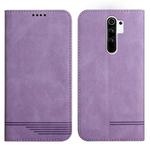 For Xiaomi Redmi Note 8 Pro Strong Magnetic Leather Case(Purple)