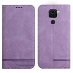 For Xiaomi Redmi Note 9 Strong Magnetic Leather Case(Purple)