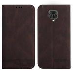 For Xiaomi Redmi Note 9 Pro Strong Magnetic Leather Case(Brown)