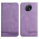 For Xiaomi Redmi Note 9T Strong Magnetic Leather Case(Purple)