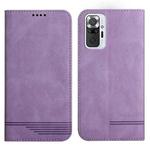 For Xiaomi Redmi Note 10 Pro Strong Magnetic Leather Case(Purple)
