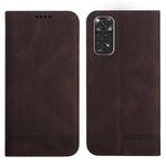 For Xiaomi Redmi Note 11 4G Strong Magnetic Leather Case(Brown)