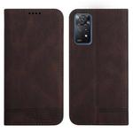For Xiaomi Redmi Note 11 Pro Strong Magnetic Leather Case(Brown)