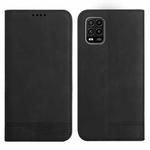 For Xiaomi Mi 10 Lite Strong Magnetic Leather Case(Black)