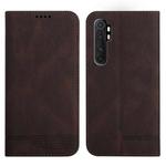 For Xiaomi Mi Note 10 Lite Strong Magnetic Leather Case(Brown)