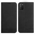 For Xiaomi Poco M3 Strong Magnetic Leather Case(Black)