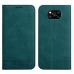 For Xiaomi Poco X3 Strong Magnetic Leather Case(Green)