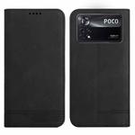 For Xiaomi Poco X4 Pro Strong Magnetic Leather Case(Black)