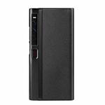 For Huawei Mate Xs 2 Litchi Texture Genuine Leather Phone Case(Black)