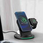 W02 3 in 1 Magnetic Wireless Charger(Black)