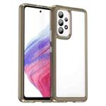 For Samsung Galaxy A53 Colorful Series Acrylic + TPU Phone Case(Transparent Grey)