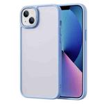 For iPhone 14 Gold Version Frosted Back Shockproof Phone Case (Sierra Blue)