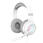 Y20 LED Bass Stereo PC Wired Gaming Headset with Microphone(White)