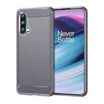 For OnePlus Nord CE 5G Brushed Texture Carbon Fiber TPU Phone Case(Grey)