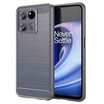 For OnePlus Ace Racing Brushed Texture Carbon Fiber TPU Phone Case(Grey)