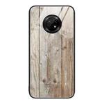 For Huawei Enjoy 20 Plus 5G Wood Grain Glass Protective Case(Grey)