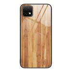 For Huawei Enjoy 20 5G Wood Grain Glass Protective Case(Yellow)