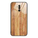 For Huawei Maimang 7 Wood Grain Glass Protective Case(Yellow)